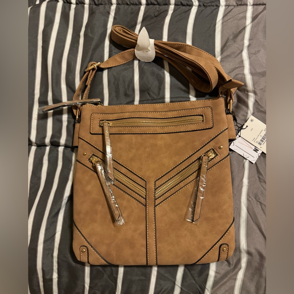 NWT Tan Crossbody Bag